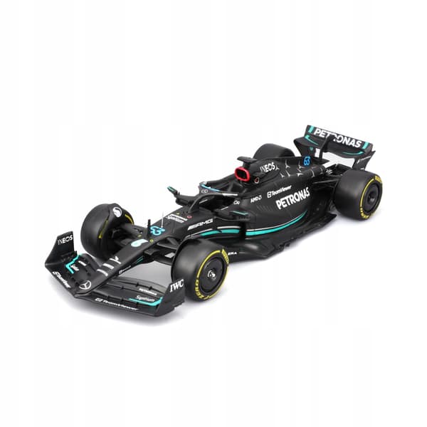 Formula 1 model with driver figure, Mercedes-AMG W14 E Performance (2023) #63 Russell, 1:24 scale