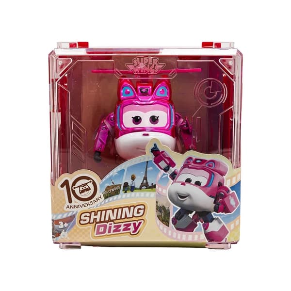 Super Wings Dizzy Transformable Figure, Plane and Robot, 13 cm