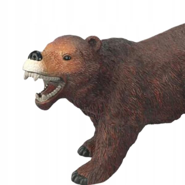 3D Plastic Animal Figures – Floating Bath Toy for Children – Brown Teddy Bear