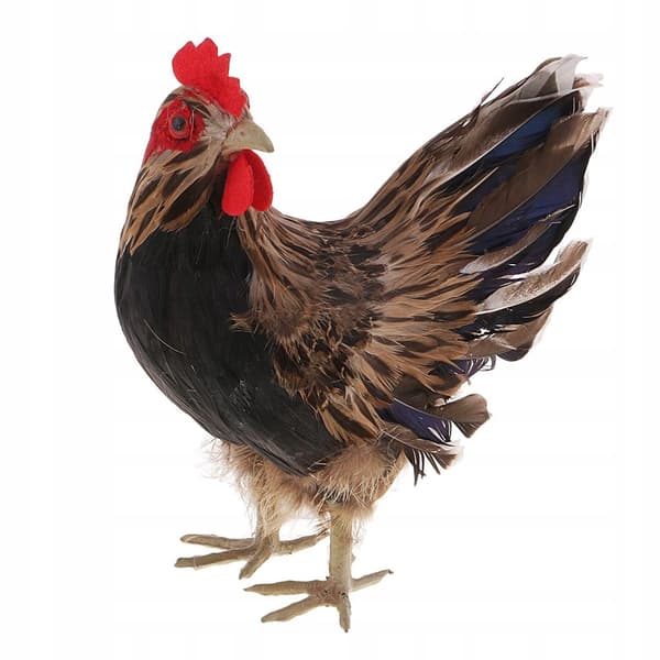 Feather Chicken Miniatures – Model Statue – Simulated Sculpture – Christmas