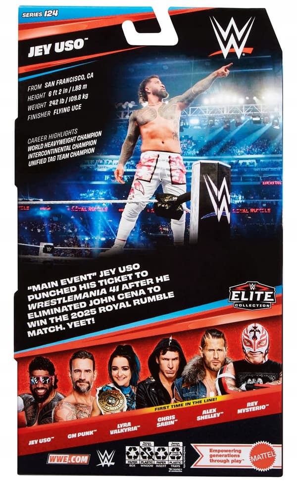 MATTEL WWE Elite Jey Uso Figure