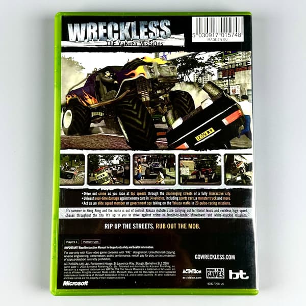 Wreckless: The Yakuza Missions | XBOX | 3xA SET