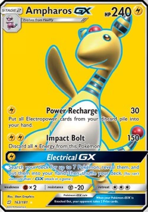 Pokemon Ampharos GX