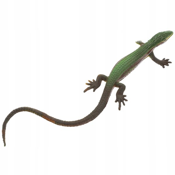 A brightly coloured lizard figurine for decoration and play
