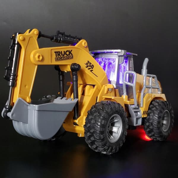 Miniature 2.4G RC construction vehicle, 5 channels – great fun!
