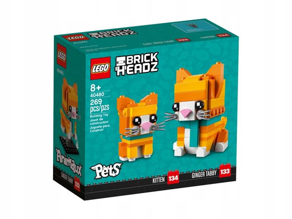 LEGO 40480 BrickHeadz Tabby Red Cat