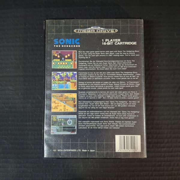 Sonic the Hedgehog (ENG) Sega Mega Drive Condition: BDB