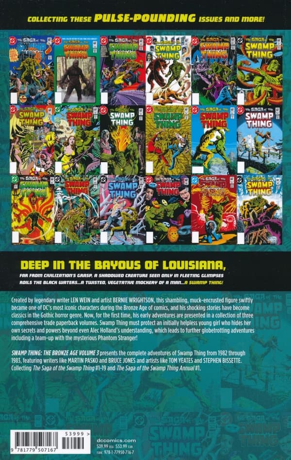 Swamp Thing: The Bronze Age Volume 3 by Pasko Martin