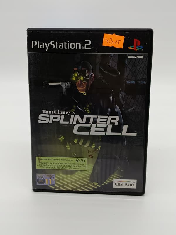 TOM CLANCY'S SPLINTER CELL game for Sony PlayStation 2 (PS2)