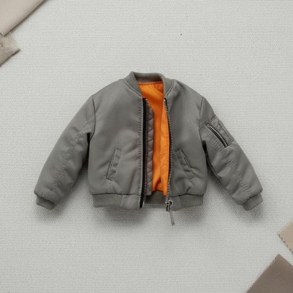 Men's Baseball Jacket for 1/12 Scale Action Figures – Realistic Miniature