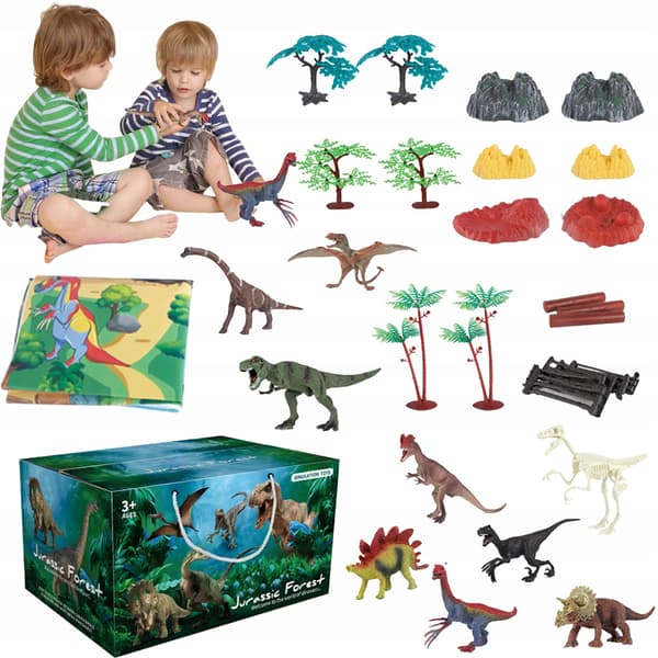 LARGE DINOSAUR FIGURES, CHEST & MAT – Dino Park Dinosaur Set