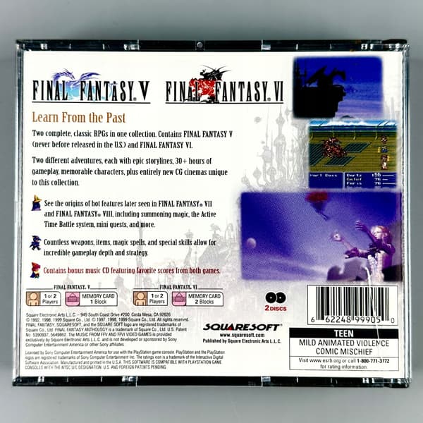 Final Fantasy Anthology | PS1 | PSX | BIG BOX | 3xA SET | + SOUNDTRACK