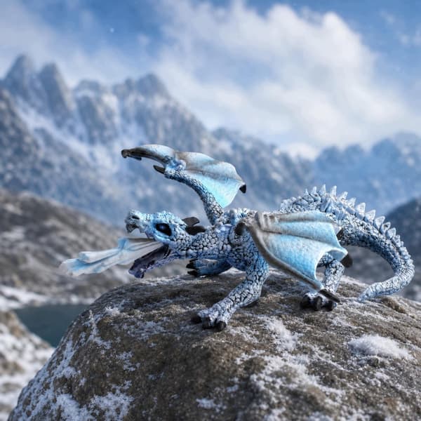 Scaled Dragon Display Statue with sculpted spiked growths and claws, Four-legged