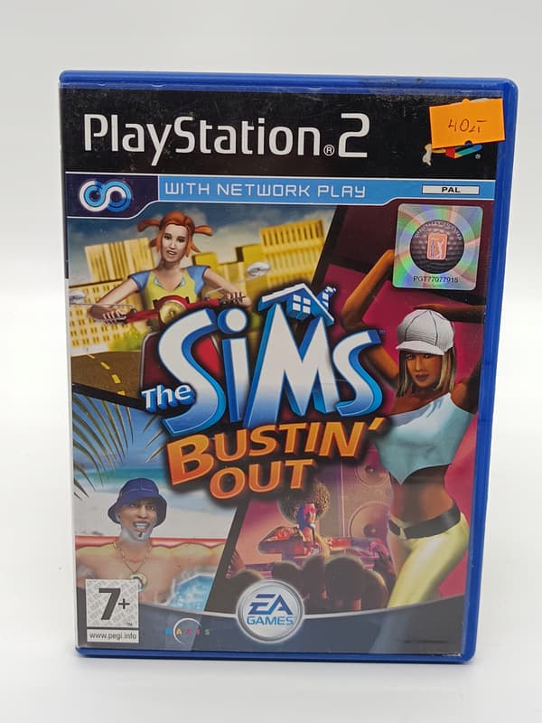 THE SIMS BUSTIN' OUT game for Sony PlayStation 2 (PS2)
