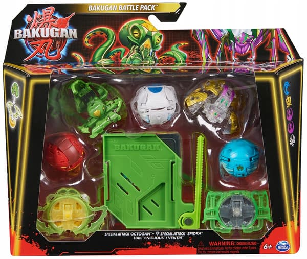 BAKUGAN SPECIAL ATTACK OCTOGAN SPECIAL ATTACK SPIDRA 5-PACK