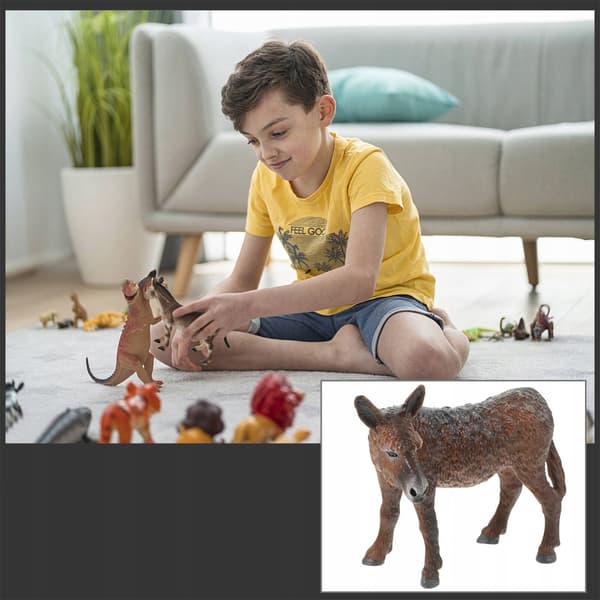 DECORATIVE STANDING DONKEY – PLASTIC ANIMAL MODEL