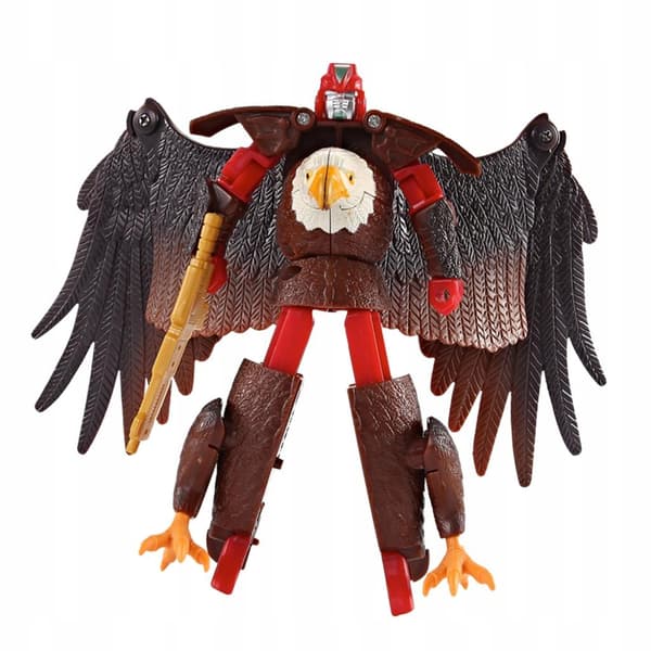 2/Lifelike Transformer Set: Cheetah & Eagle Animal Figures – Transformation