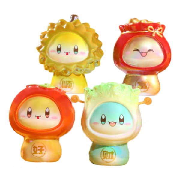 4 adorable Cartoon-themed figurines – decorative cake toppers