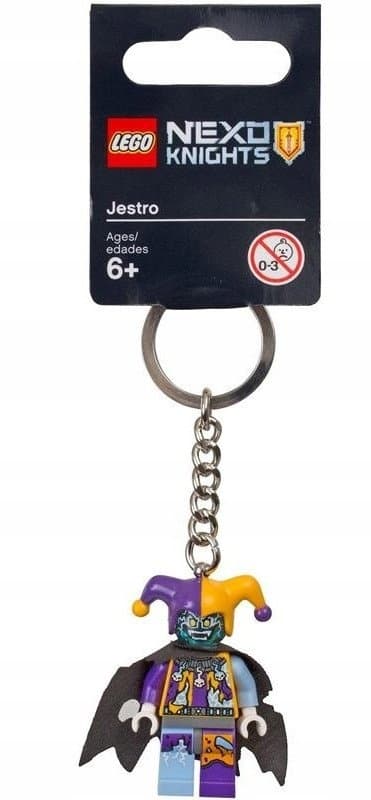 LEGO Keyring 853683 – Nexo Knights Jestro Keyring, Building Bricks, UNIQUE, New