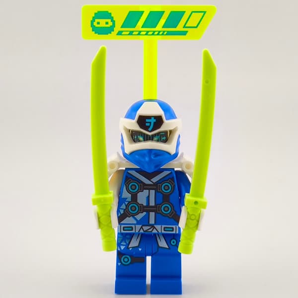 NEW Lego Ninjago Figure – Digi Jay / Digital Jay + weapons – njo0563