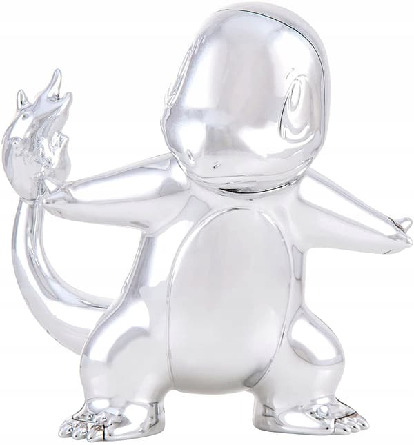 POKÉMON 25TH ANNIVERSARY SILVER CHARMANDER FIGURINE