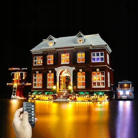 LED lighting set for Home Alone building blocks 21330