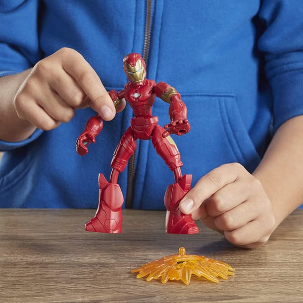 MARVEL AVENGERS BEND AND FLEX IRON MAN FIGURINE