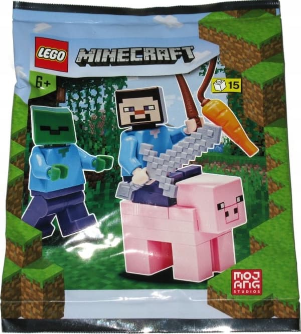 LEGO MINECRAFT Steve Zombie Pig Sword Bricks