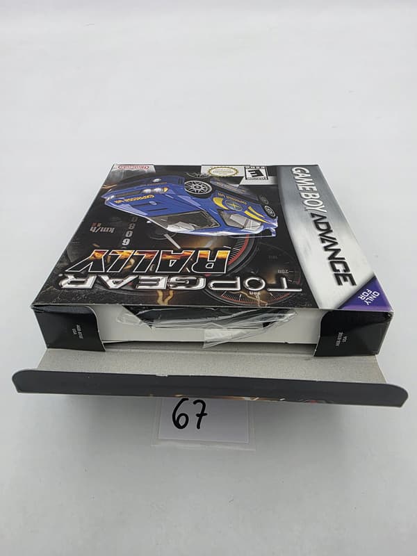 GAME BOY ADVANCE TOP GEAR RALLY ORIGINAL CARDBOARD BOX
