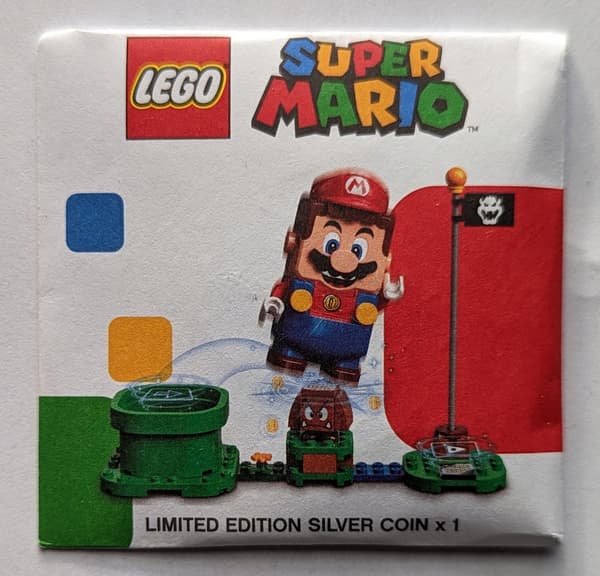 LEGO 5006396silver Super Mario Silver Coin 1pc