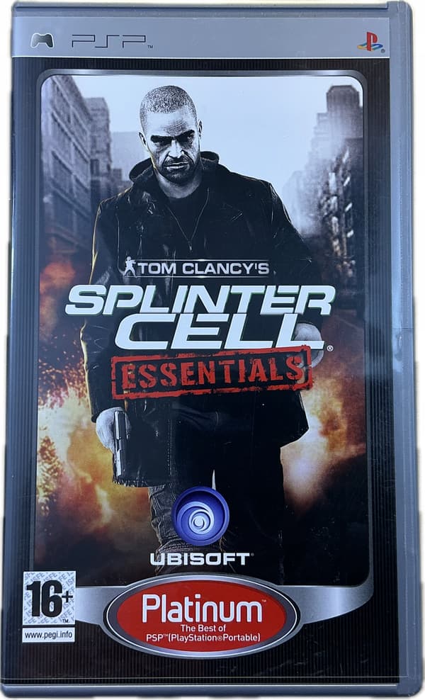 SPLINTER CELL ESSENTIALS – game disc in very good+ condition, complete PSP set