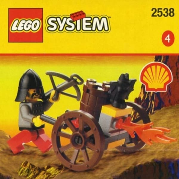 New LEGO System Castle 2538 Flamethrower SHELL MISB 1998