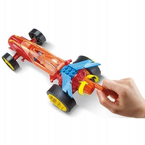 HOT WHEELS SELF-WINDING RACING CAR, RED, 4+