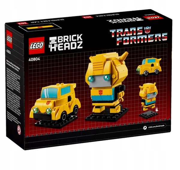 LEGO BrickHeadz 40804 Transformers: Bumblebee Robot and Vehicle