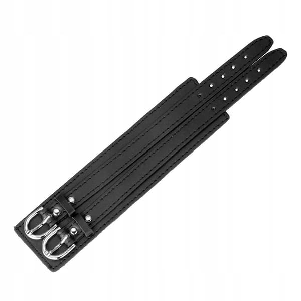 Men’s PU Leather Accessory with Double PU Leather, Black