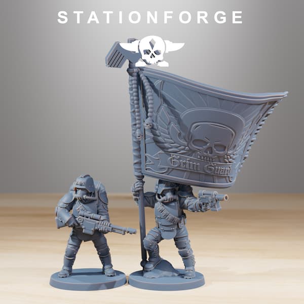 GrimGuard Ironclads x5 – Station Forge – 3D printing