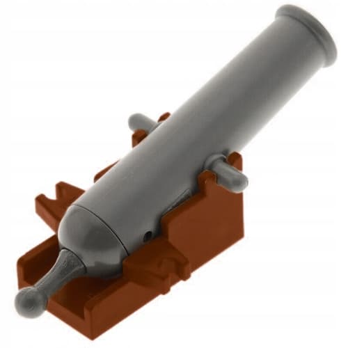 LEGO - 2533c01 + 2527, cannon with a brown base (RB)