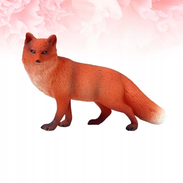 1 PC. DESK ORNAMENT – RED FOX FIGURINE – MODEL SIMULATION