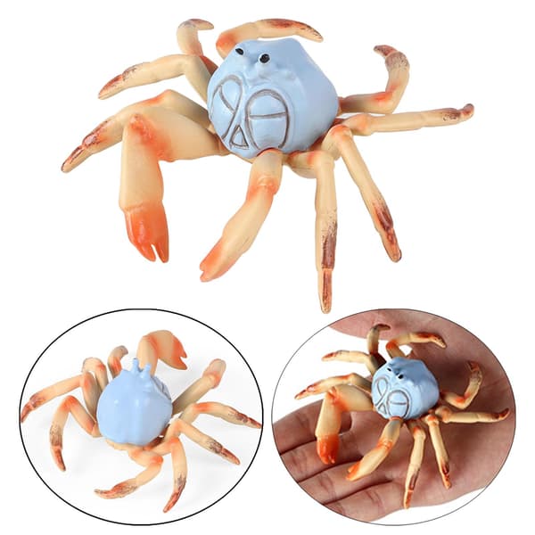 Mini Animal Model Display Props Miniature Statues Freshwater Crab Play Set