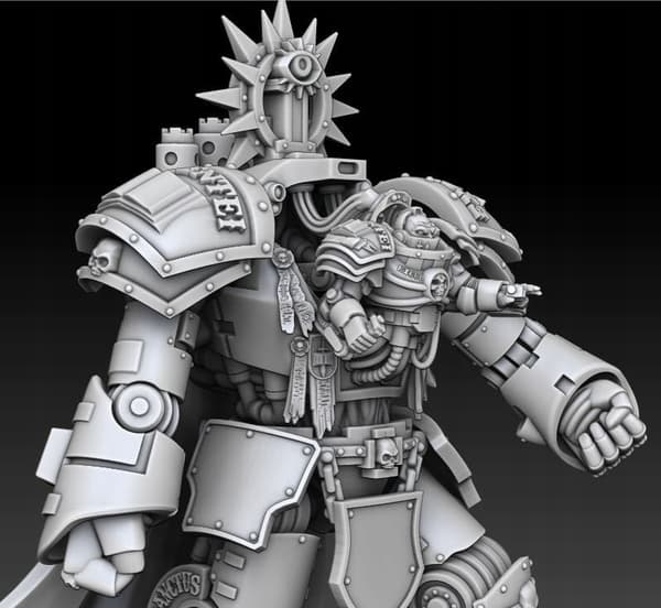 Additional Silver Wardens Demon Slayer components – proxy miniatures for board games/D&D/GURPS