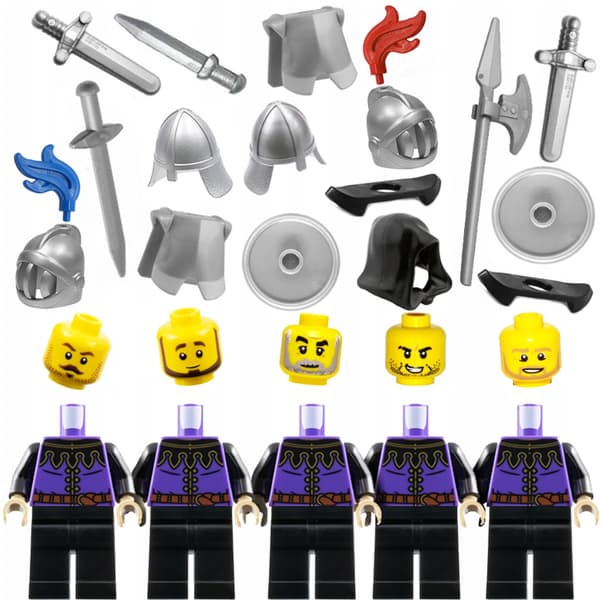 LEGO Castle – Set of 5 knight figures – AS A GIFT