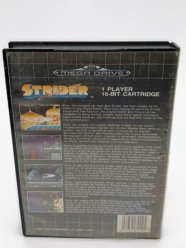 Strider for the Sega Megadrive (boxed)