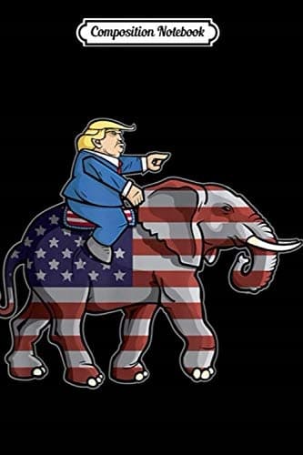 Composition Notebook: Donald Trump Riding an Elephant – Republicans’ Gift Mug – Jou