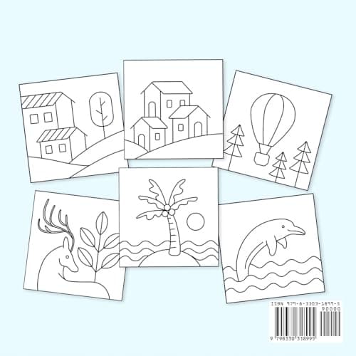 Minimalist Bold and Easy Colouring Book: Hue Colouring
