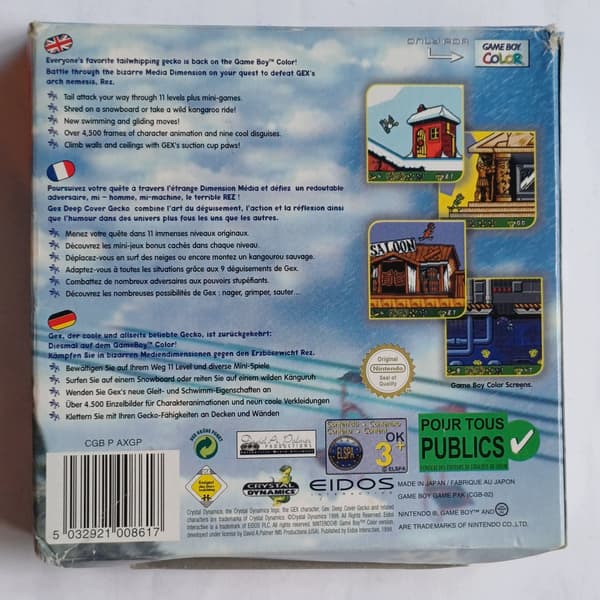 Gex Deep Cover Gecko, Nintendo GBC