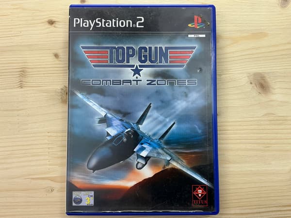 TOP GUN COMBAT ZONES – PS2 game disc in very good+ condition, complete set