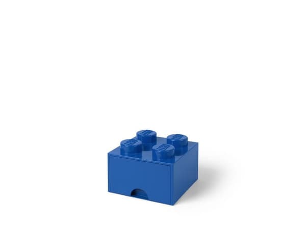 LEGO 40051731 Blue brick storage box with a 2x2 drawer