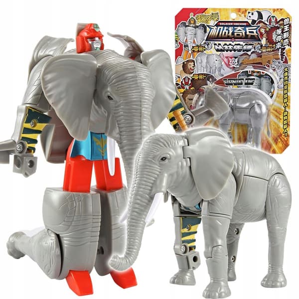 An interactive robot toy for early learning and play, perfect for an elephant
