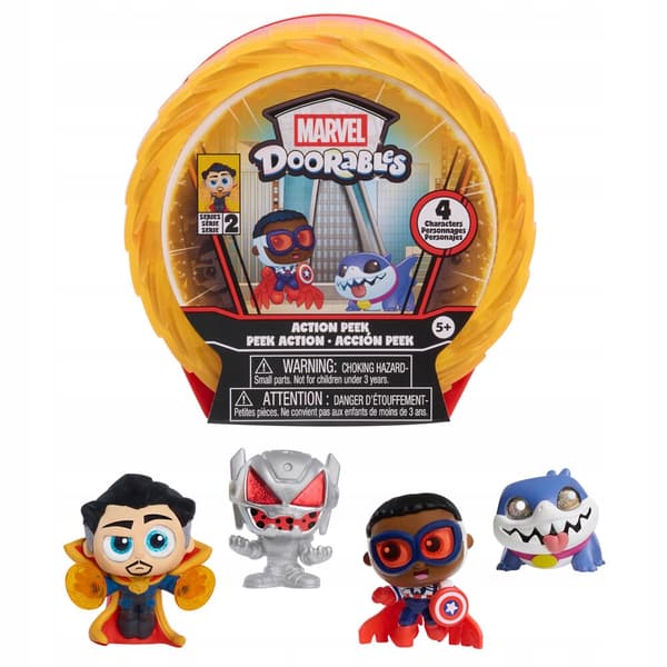 Doorables Marvel Action Mini Peek Series 2 Assorted Capsule Surprise – 4 figures