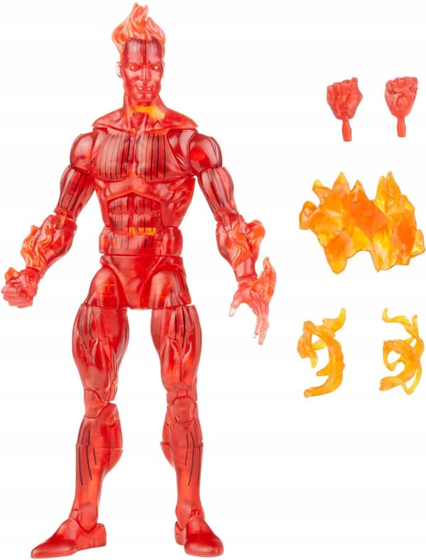 Human Torch (Flamed; Retro series) Marvel Legends action figure